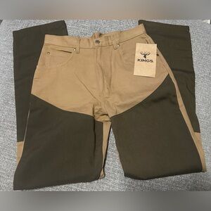 King’s Field Pants Khaki 33-34 Men’s 
New With Tags